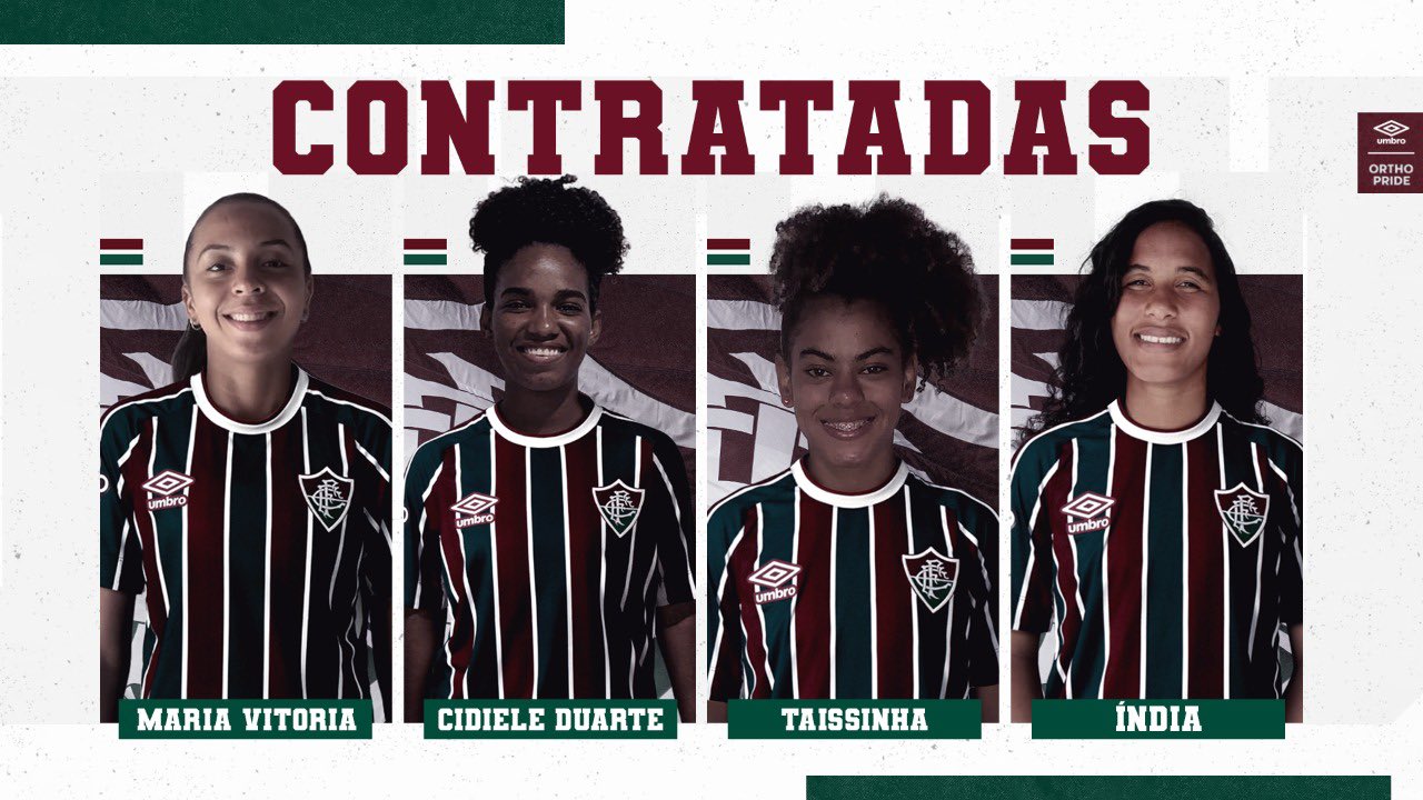 Novos reforços contratados pelo futebol feminino do Fluminense