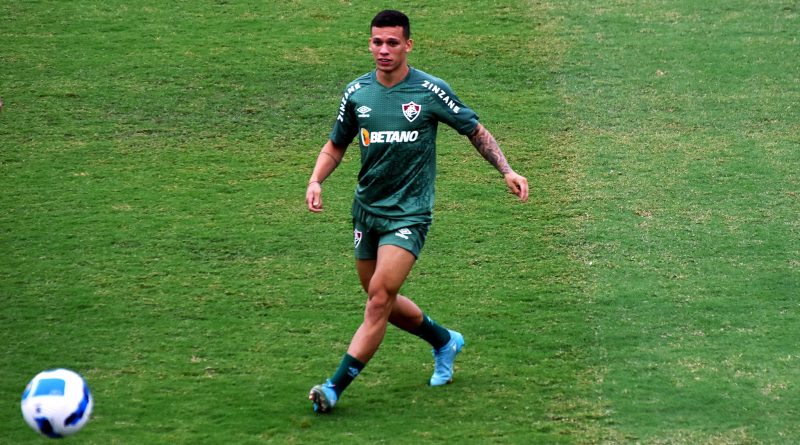 Calegari em sessão de treinamento