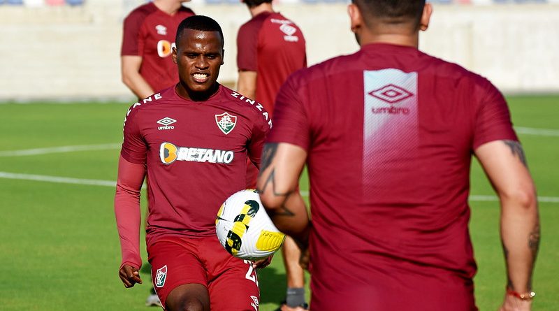 Jhon Arias na preparação para enfrentar o Junior Barranquilla pela Sul-Americana