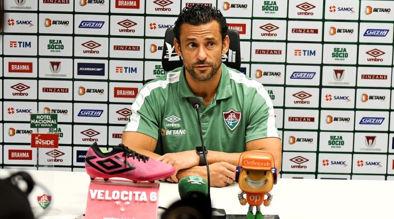 Fred em entrevista coletiva após a vitória contra o Vila Nova