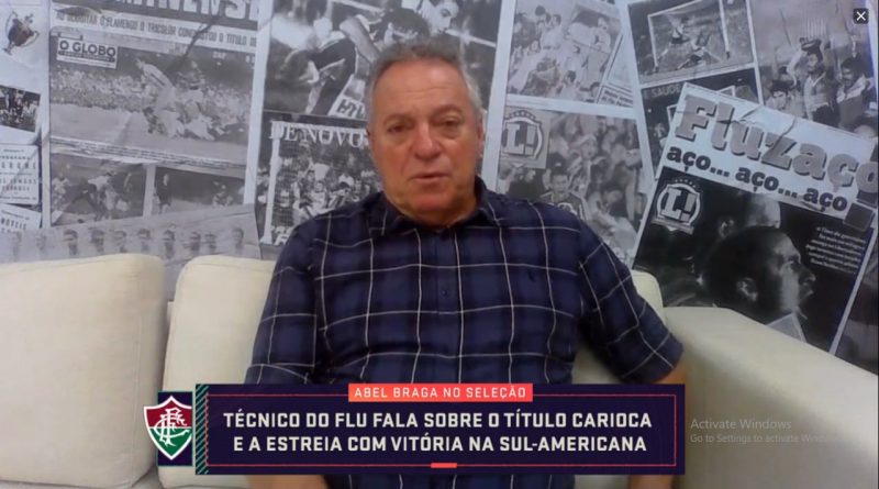 Abel Braga no Sportv