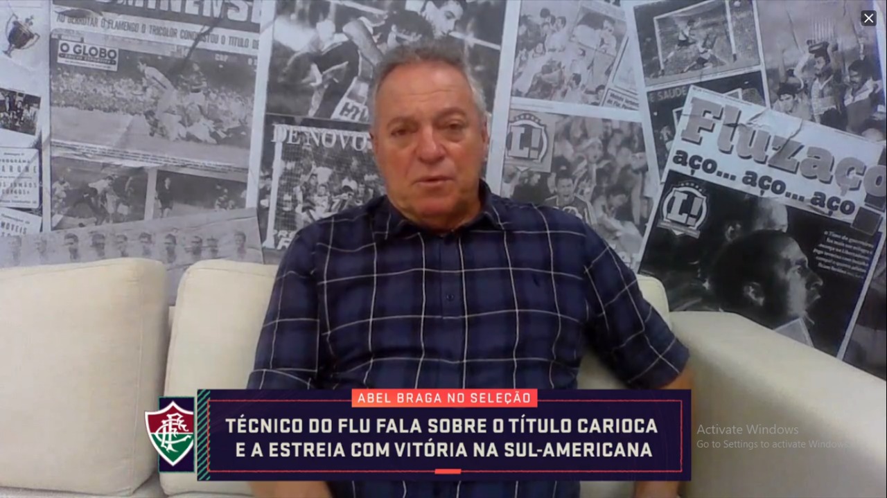 Abel Braga fala de suas táticas e elogia: 