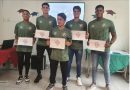 Em evento no CT de Xerém, Fluminense homenageia jogadores que concluíram o ciclo escolar