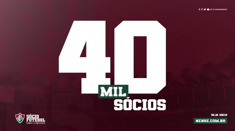 Fluminense aitinge a marca de 40 mil sócios