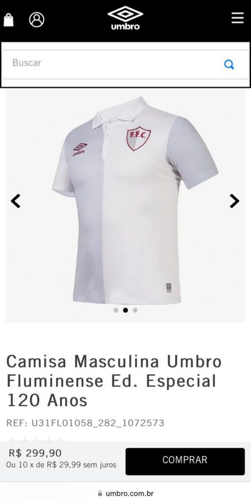 Camisa de 120 anos do Fluminense 