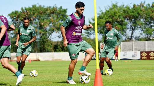 Michel Araújo em treino do Flu 