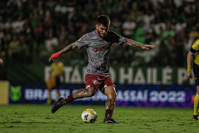 Nathan em campo pelo Fluminense em 2022
