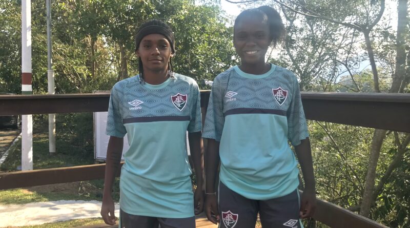 Evellyn e Bruna, reforços do time feminino sub-20 do Fluminense