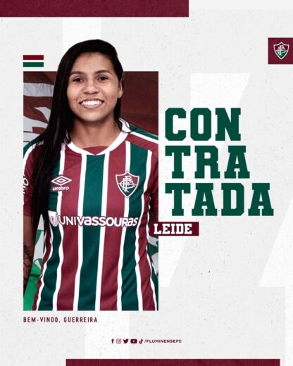 Leide é a nova contratação do Fluminense feminino
