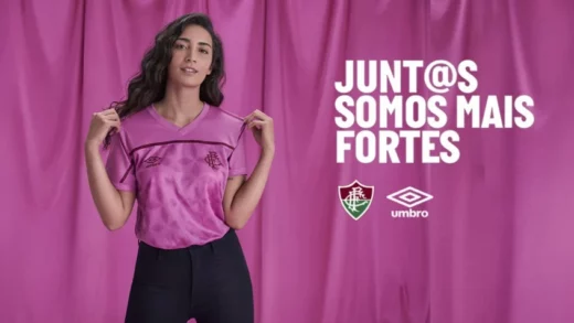 Imagem da campanha feita pelo Fluminense para o lançamento da camisa em 2020