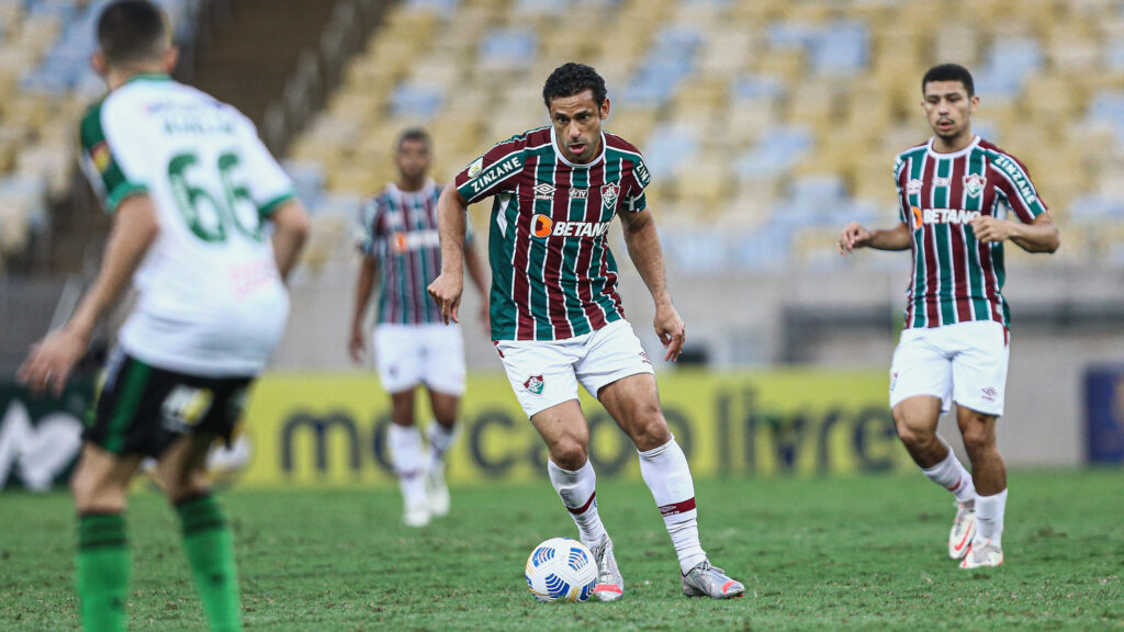 Fred pelo Fluminense contra o Américo-MG pelo Brasileirão 2021