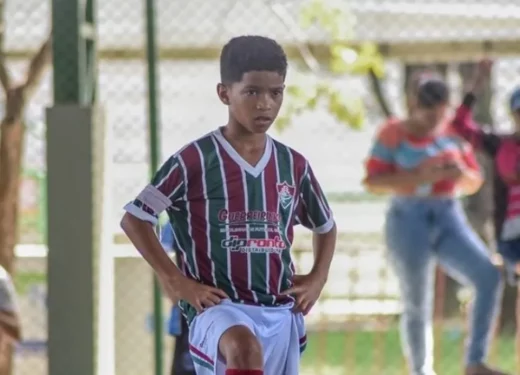 Ivan Gomes em campeonato de escolinha