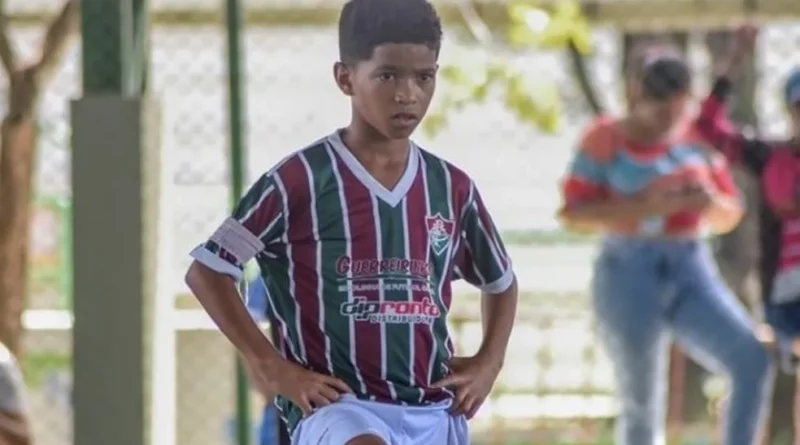 Ivan Gomes em campeonato de escolinha