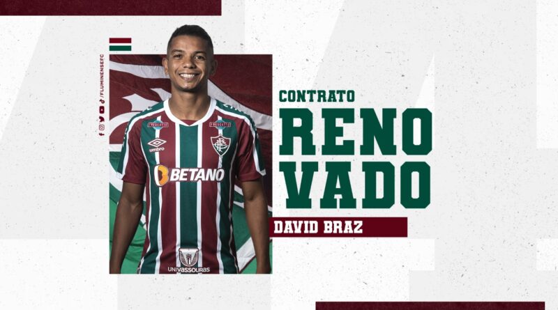Fluminense anuncia a renovação de contrato de David Braz