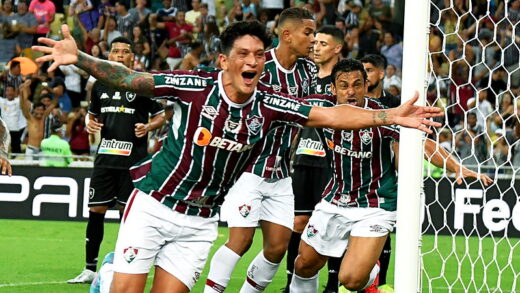 Cano comerando o gol contra o Botafogo pelo Cariocão de 2022