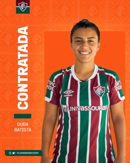Duda Batista é o novo reforço do time feminino principal do Fluminense