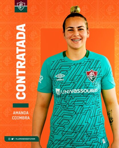 Amanda Coimbra é a nova goleira do time feminino principal do Fluminense