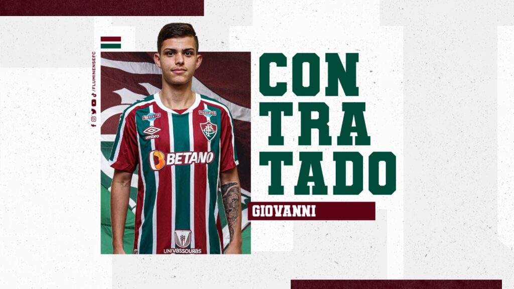 Fluminense anunciando Giovanni Manson