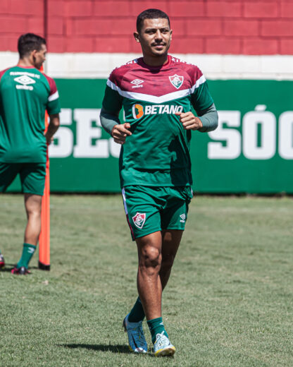 André no treino do Fluminense