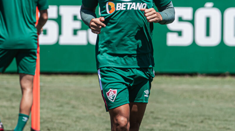 André no treino do Fluminense