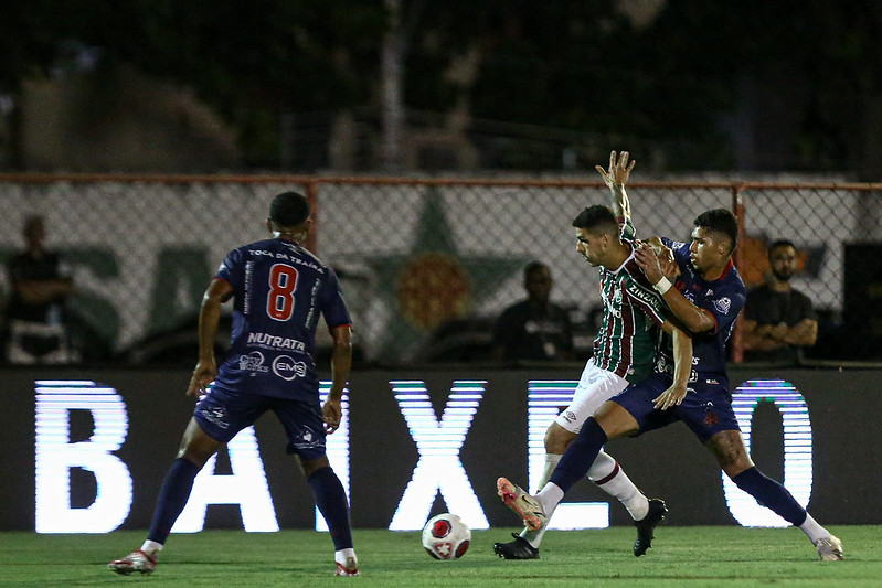 Nino em campo na partida entre Fluminense e Bangu pela Taça Guanabara 2022