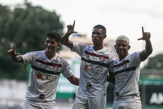 Cano, Lelê e John Kennedy em Fluminense 3 x 0 América-MG / Foto: Reprodução Fluminense FC