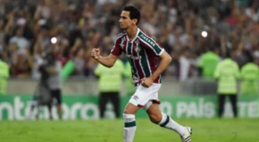 Ganso comemora gol em Fluminense 2 x 2 Fortaleza / Foto: André Durão