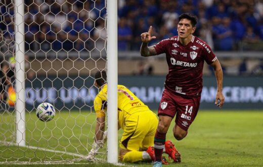 Cano comemora gol em Fluminense 2 x 0 Cruzeiro / Foto: Marcelo Gonçalves