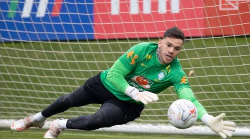 Ederson em treino pela Seleção Brasileira / Foto: Reprodução Agência Brasil
