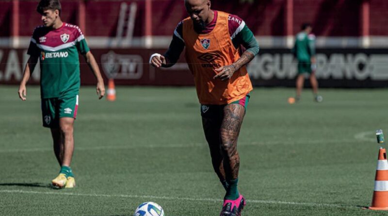 Felipe Melo em preparação para Fluminense x River Plate / Foto: Fluminense FC