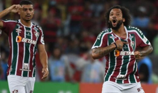 Marcelo marca golaço em Fluminense 4 x 1 Flamengo / Foto: Reprodução Jovem Pan