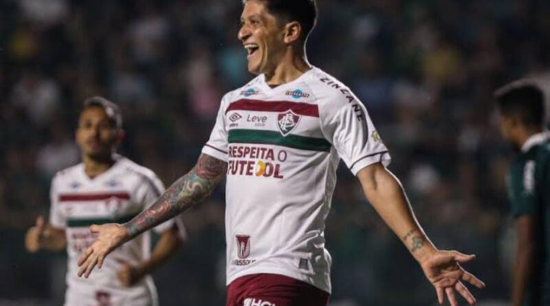 Cano comemora gol pelo Fluminense no Brasileirão 2023 / Foto: Marcelo Gonçalves