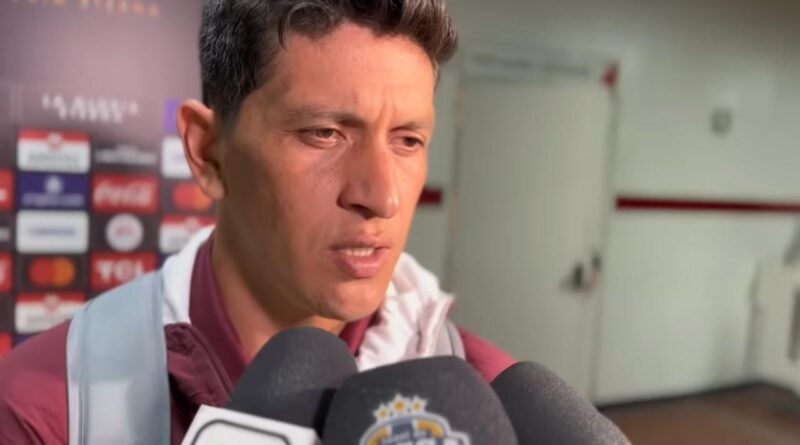 Cano em Zona Mista pós Fluminense 0 x 2 River Plate / Foto: Reprodução Raiz Tricolor