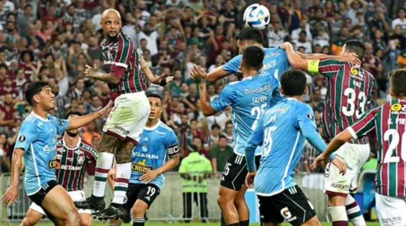 Felipe Melo em Fluminense 1 x 1 Sporting Cristal / Foto: Reprodução