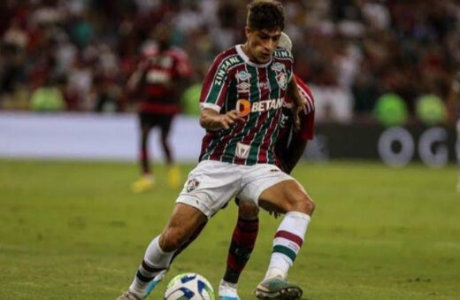 Gabriel Pirani pelo Fluminense / Foto Marcelo Gonçalves