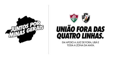 Fluminense e Vasco da Gama promovem ações de ajuda às vítimas das enchentes em Minas Gerais