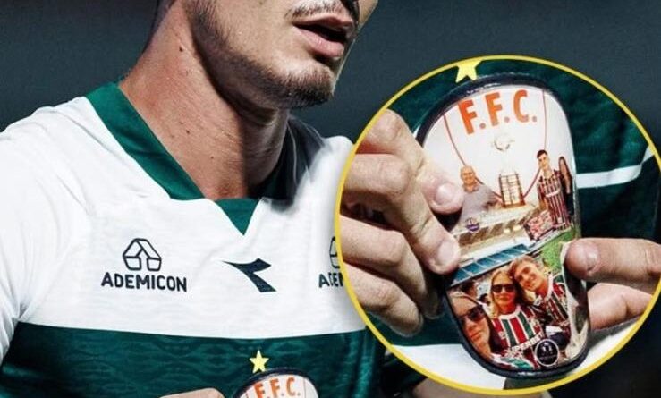 Emprestado ao Coritiba, Lavega faz gol da vitória e celebra com caneleira em referência ao Fluminense
