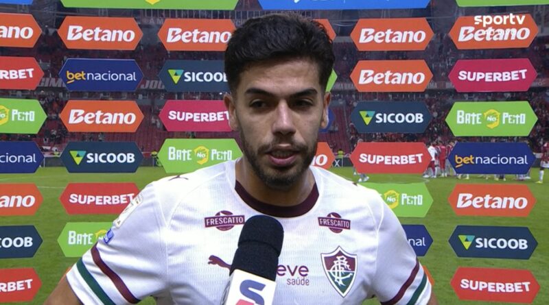 Nonato valoriza retorno após lesão no Fluminense: “Sou muito grato pela minha volta”