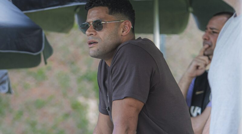 Hulk visita a Cidade do Galo e acompanha partida do filho no Sub-20 do Atlético-MG