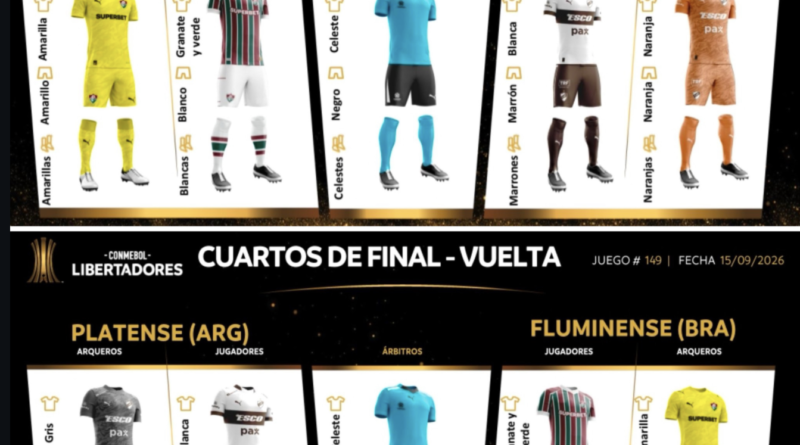 CONMEBOL confirma uniformes paras as partidas das quartas de final da Libertadores